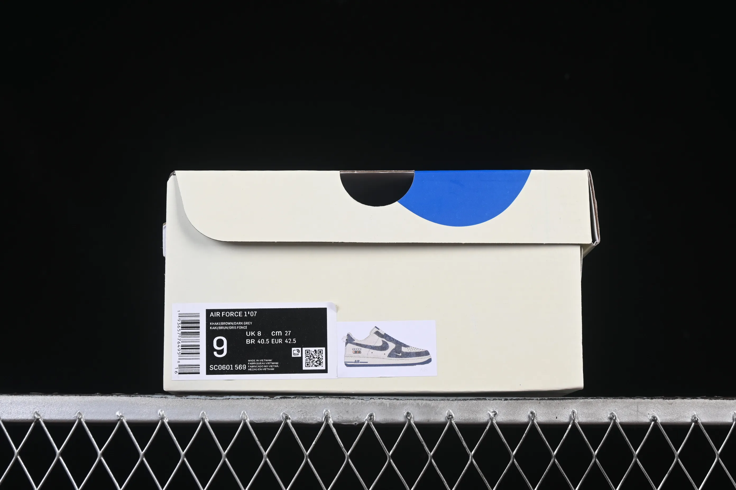 All categories Nk Air Force 1 Air Force series Nk Air Force 1 Low Air Force low-top Nike Air Force 1'07 Low Gucci joint navy blue denim Air Force 1 low-top casual sneakers SC0601-569